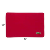 Lacoste Crocodile Bath Mat, Memory Foam Rug, Formula 1, Red, 19x30