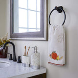 SKL Home Fall/Thanksgiving Traditional Pumpkin Hand Towel Set-2pc, Natural