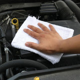 Arkwright TT60 White Terry Mop Towels Bulk - (Pack of 60) Absorbent and Quick Drying Cotton Cleaning Rags for Kitchen, Auto Shops, and Bar, 14 x 17 in, White