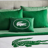 Lacoste Crew 4-Piece Comforter Set, 100% Cotton Percale, King, Green