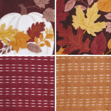 Ritz Harvest Cotton Kitchen Towel Set, Painted Leaves, 16x26 in, 4pc