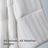 Cariloha Mid-Loft Duvet Insert - All-Season Comfort - White - Full/Queen