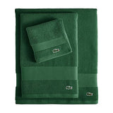Lacoste Heritage Supima Cotton Bath Sheet, Croc Green, 35" x 70"
