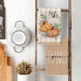 Artoid Mode Orange Hello Pumpkin Fall Kitchen Towels Set of 4 18x26 Inch