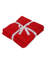 Casa Lino 24 Pack Wash Cloths Set, (12" X12) 100% Cotton wash Cloths, wash Cloths for Your face and Body, Highly Absorbent & fingertip Soft wash Cloths for Your face and Body, Red