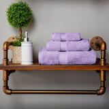 Superior Egyptian Cotton Pile 3 Piece Towel Set, Includes 1 Bath, 1 Hand, 1 Face Towel/Washcloth, Ultra Soft Luxury Towels, Thick Plush Essentials, Guest Bath, Spa, Hotel Bathroom, Purple