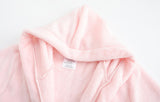 Childlike Me Girls Fleece Hooded Robes Soft Plush Bathrobe for Kids 2-16 Years Pink 2-3 Years
