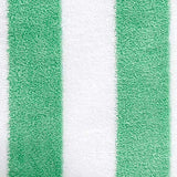 Amazon Basics Quick Dry, Large, Absorbent, Soft Cabana Stripe Beach Towel - 2-Pack, 30 in x 60 in, Green