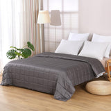ZonLi Cooling Weighted Blanket for Hot Sleepers, Queen 60"x80" 20lbs, Grey