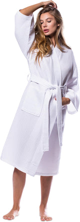 Turquaz Robes For Women Lightweight Unisex Waffle Kimono Bathrobe Mothers day Gifts