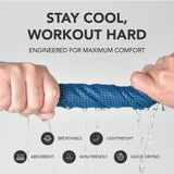 desired body Microfiber Cooling Towels for Neck and Face - 4 Pack 40x12” Mesh Quick Dry Gym Towels for Working Out with Waterproof Bag and Carabiner - Sweat Rag for Gym, Sports, Outdoor Activities