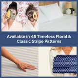 5 Piece Split King Butterfly Bed Sheets Set – Flat Sheet 108 x 102, 2 Fitted Sheets 39 x 80 and 2 Pillowcases 20 x 40 – Deep Pocket, Soft Lavender Botanical Bed Sheets – Oeko-TEX Pink Flower Sheet Set