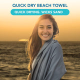 Youphoria Microfiber Travel Towel Fast Drying Lightweight - Quick Dry Towel for Camping, Beach, Backpacking, Hiking, & Sport