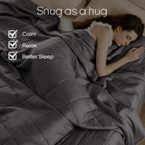 ZonLi Cooling Weighted Blanket for Hot Sleepers, Queen 60"x80" 20lbs, Grey