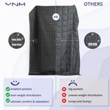 YnM 15lbs Weighted Blanket for Adults, Heavy Bed Throw Blanket with Cooling Glass Beads for All Season Use, Ideal for ~140lbs (48x72 Inches, Twin/Full, Dark Grey)