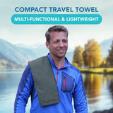 Youphoria Microfiber Travel Towel Fast Drying Lightweight - Quick Dry Towel for Camping, Beach, Backpacking, Hiking, & Sport
