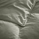 BOLL & BRANCH Percale Quilted Down Comforter - Full/Queen, Sageleaf - Duvet Insert and Cover in One Layer, 100% Luxury Organic Cotton, Ethically Sourced Triple-Washed Down - 1 Comforter