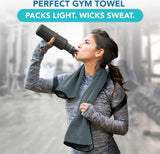 Youphoria Microfiber Travel Towel Fast Drying Lightweight - Quick Dry Towel for Camping, Beach, Backpacking, Hiking, & Sport