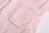 Childlike Me Girls Fleece Hooded Robes Soft Plush Bathrobe for Kids 2-16 Years Pink 2-3 Years