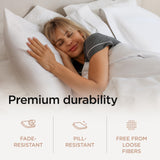 Threadmill 1200 Thread Count Supima Cotton King Sheet Set, Sateen, White