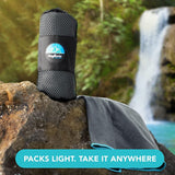 Youphoria Microfiber Travel Towel Fast Drying Lightweight - Quick Dry Towel for Camping, Beach, Backpacking, Hiking, & Sport