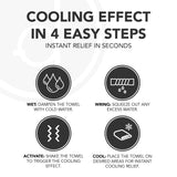 desired body Microfiber Cooling Towels for Neck and Face - 4 Pack 40x12” Mesh Quick Dry Gym Towels for Working Out with Waterproof Bag and Carabiner - Sweat Rag for Gym, Sports, Outdoor Activities