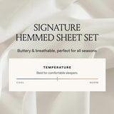 BOLL & BRANCH Signature Hemmed Sheet Set, Full, White