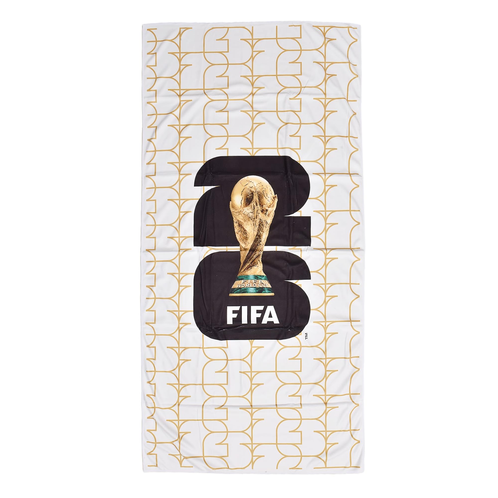 FIFA World Cup 2026 THE FINAL タオル FIFA World Cup 2026 Towel — Official Emblem, 30 x 60, White | Goza