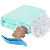Turkish Beach Pool Towel with Elastic Band Oversized Sand Free Quick Dry Sandproof Cute Compact Lightweighter Thin Extra Large Xl Big Adult Clearance Resistant Travel Essentials Accessories Must Haves