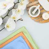 BEST TOWEL - Washcloths 24 Pack Multicolour Wash Cloths for Bathroom, Spa, and Gym Towel, Extra-Absorbent Flannel Face 100% Cotton(12x12)