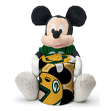 Northwest NFL Green Bay Packers Disney Character Hugger Pillow and Beach Towel Set, 27" x 54", Splash