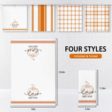 Nialnant Fall Pumpkin Kitchen Hand Towels,Simple Plaid Dish Towels for Kitchen,Housewarming Gifts for New Home,Holiday Farmhouse Decorations - 16 x 23.6 Inch