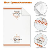 Nialnant Fall Pumpkin Kitchen Hand Towels,Simple Plaid Dish Towels for Kitchen,Housewarming Gifts for New Home,Holiday Farmhouse Decorations - 16 x 23.6 Inch