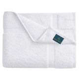 Pearl Linens Pack of 6 100% Cotton Bath Mat Towels, 20x30 inches, Soft & Absorbent Floor Towels for Bathroom, Not Bathroom Rugs, After Shower Mat, 687 GSM, Machine Washable, Airbnb Essentials, White