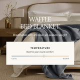 BOLL & BRANCH Waffle Bed Blanket, King/Cal King, White