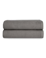 Cozy Earth Charcoal Waffle Bath Towels