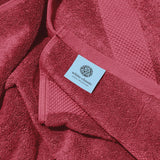 White Classic Luxury Red Bath Towels Extra Large | 100% Soft Cotton 700 GSM Thick 2Ply Absorbent Quick Dry Hotel Bathroom Towel | 27x54 Inch | Christmas Red | Set of 4