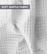 Waffle Robe for Women by BOCA TERRY, Soft Cotton Spa Robes for Summer, Lightweight Women's Knit Waffle Bathrobe, Kimono Style Bathrobes, White Small/Medium