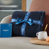 Bedsure GentleSoft Navy Blue Throw Blanket for Couch - 300GSM Soft Cozy Fleece Blankets for Home Decor Gifts Throws for Travel Camping 50x60 Inches
