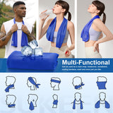 Sukeen Cooling Towels 6 Pack (40"x12"), Cooling Towels for Neck and Face, Quick Dry Sport Camping Cooling Towels, Cold Towel for Hot Weather