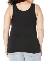 Amazon Essentials Women's Slim-Fit Tank, Pack of 2, Black, X-Large