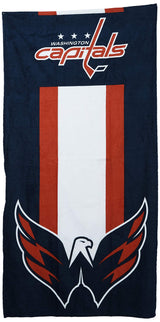 Northwest NHL Washington Capitals Beach Towel, 30" x 60", Zone Read