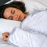 Aricove Cooling Weighted Blanket for Adults, 15 lbs, Full/Queen Size Weighted Blanket, 60x80 inches, Silky Soft Bamboo Viscose, Machine Washable, White