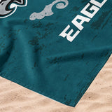 Northwest NFL Philadelphia Eagles 2025 Super Bowl LIX Gumbo Beach Towel 30X60 Inches