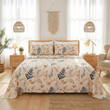 JSD Boho Floral Printed Queen Sheet Set Extra Deep Pocket