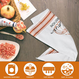 Nialnant Fall Pumpkin Kitchen Hand Towels,Simple Plaid Dish Towels for Kitchen,Housewarming Gifts for New Home,Holiday Farmhouse Decorations - 16 x 23.6 Inch