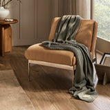 BOLL & BRANCH Sunday Throw Blanket, 70" x 45", Juniper/Sageleaf
