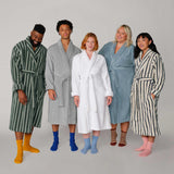 Brooklinen Luxury Cotton Bath Robe, OEKO-TEX Certified, Ultra Soft, Adjustable, Plush & Machine Washable – Premium Turkish Plush Robes for Women & Men (Pewter Gray, Large)