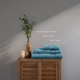 Marmaris Co. 3 Luxury Soft Towels Set Viscose Derived from Bamboo & Turkish Cotton