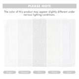 Madison Park Splendor Reversible 100% Cotton Bath Rug, 21 x 34, White